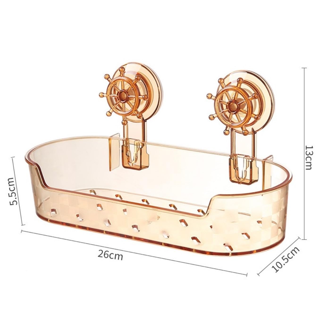 Estante De Baño Organizador De Ducha con Ventosa, Estante Plástico para Almacenamiento En El Baño Organizador(G)