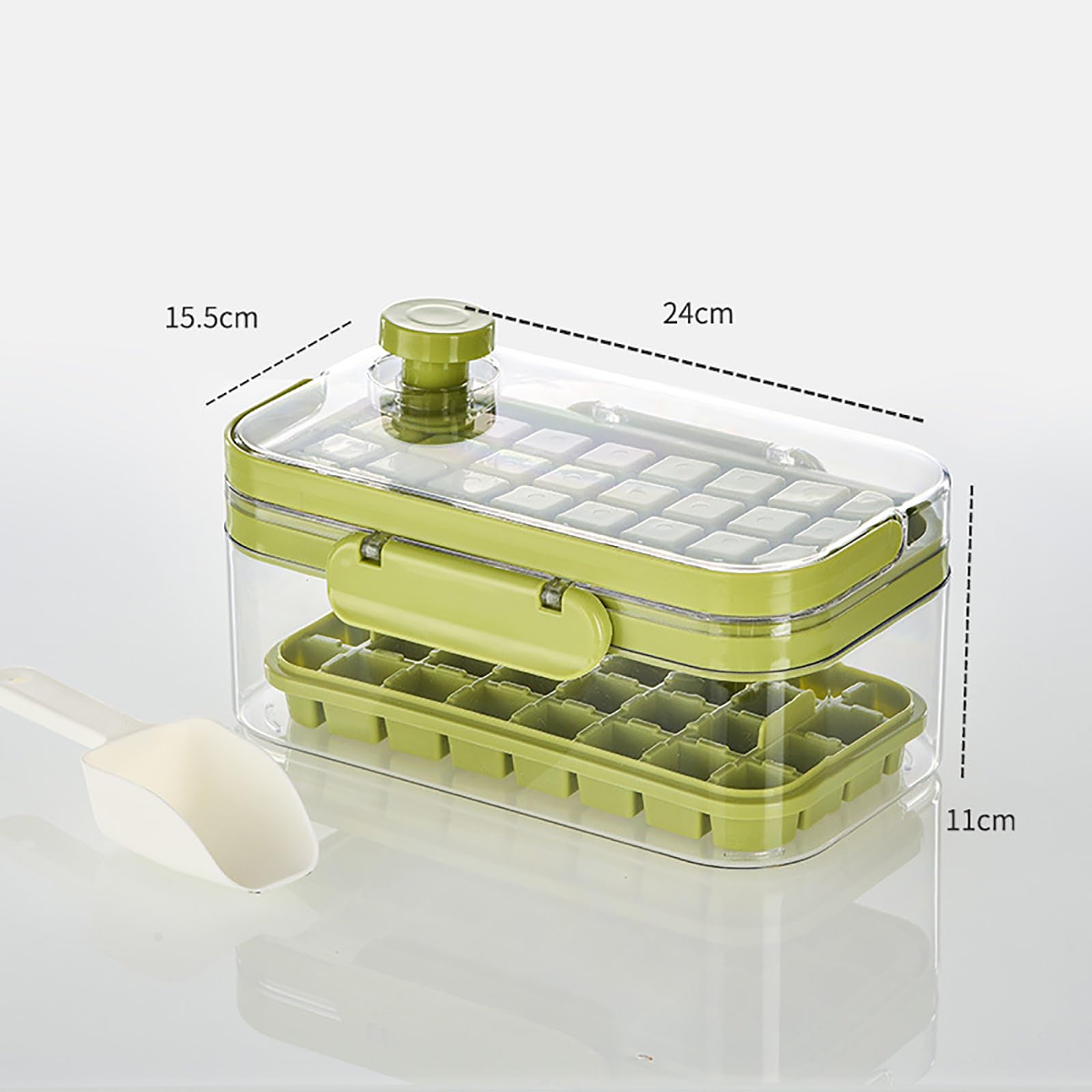 Vassoio Per Cubetti Di Ghiaccio 64 Pezzi Con Coperchio, Stampi In Silicone Per Congelatore – Rilascio Facile E Veloce