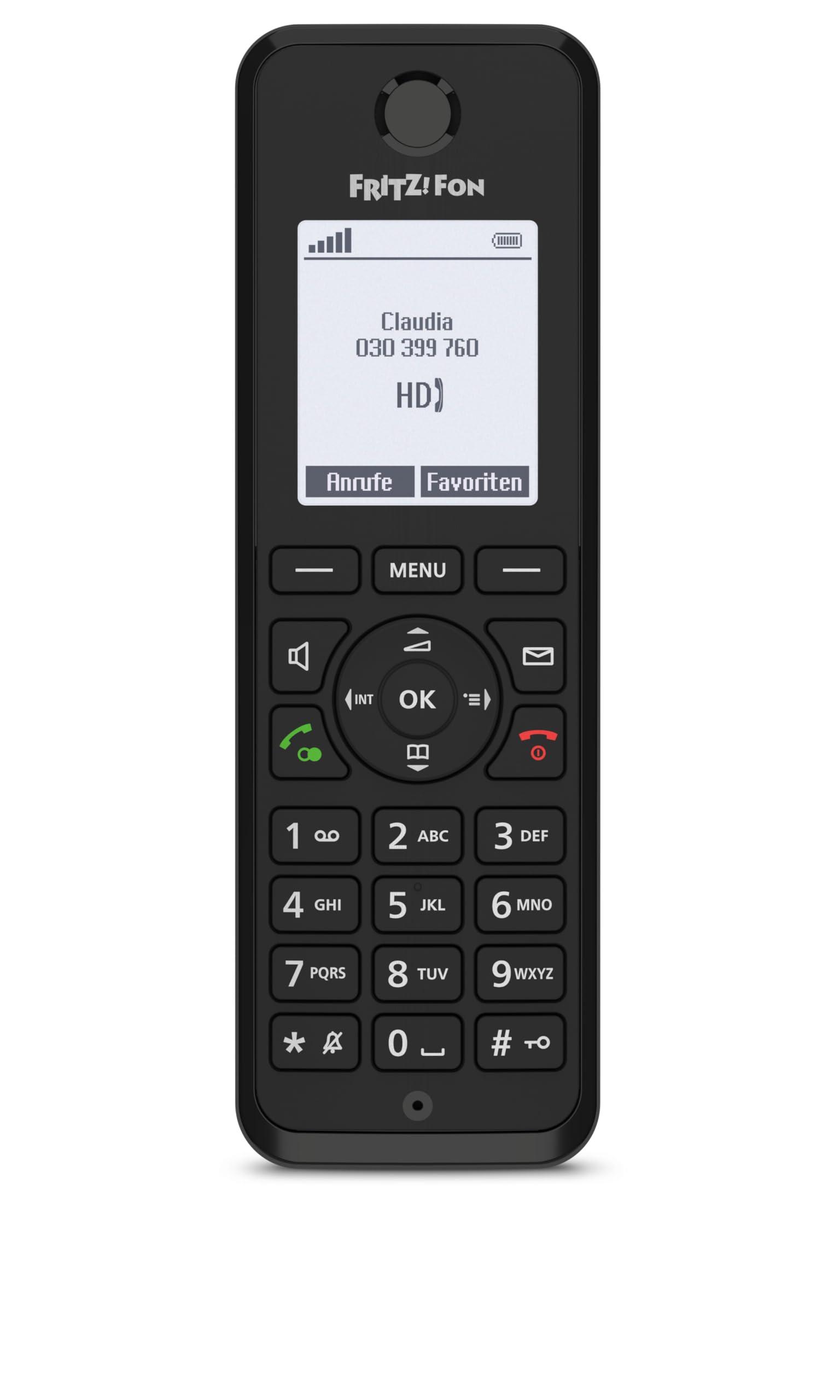 FRITZ!Fon M3 DECT-Komforttelefon 1,8" Monochrom-Display HD-Telefonie Full-Duplex-Freisprechen