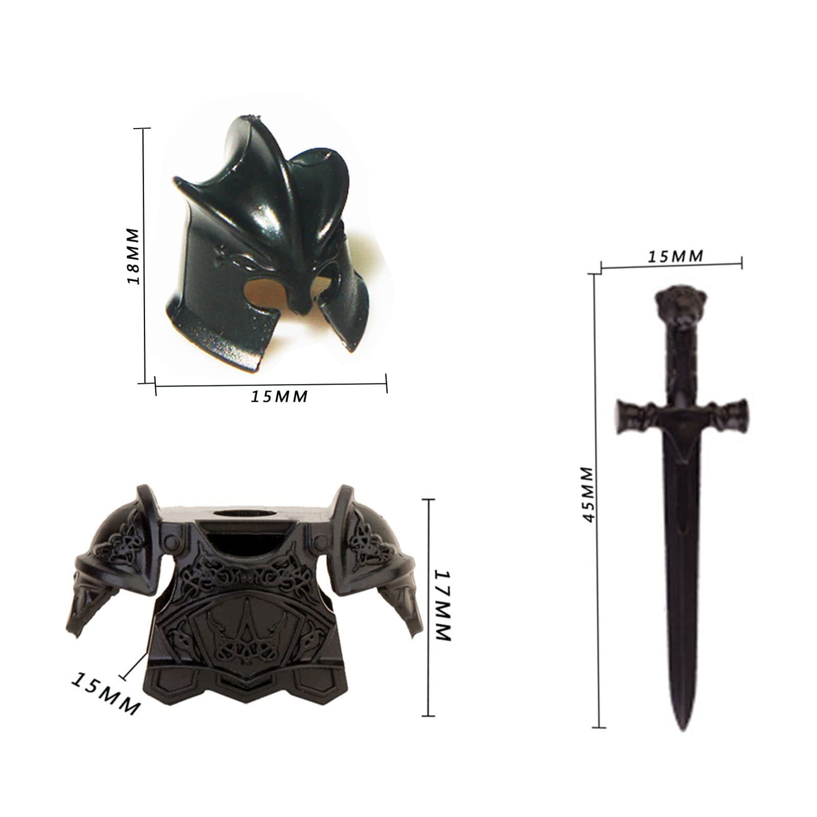 Amazon.co.jp: HMNY 中世武器パック 中世の騎士用 75個 中世の鎧