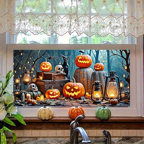 Vinilo decorativo para ventana Halloween HOMETITUTE 39.3x17.7 pulg miniatura 6