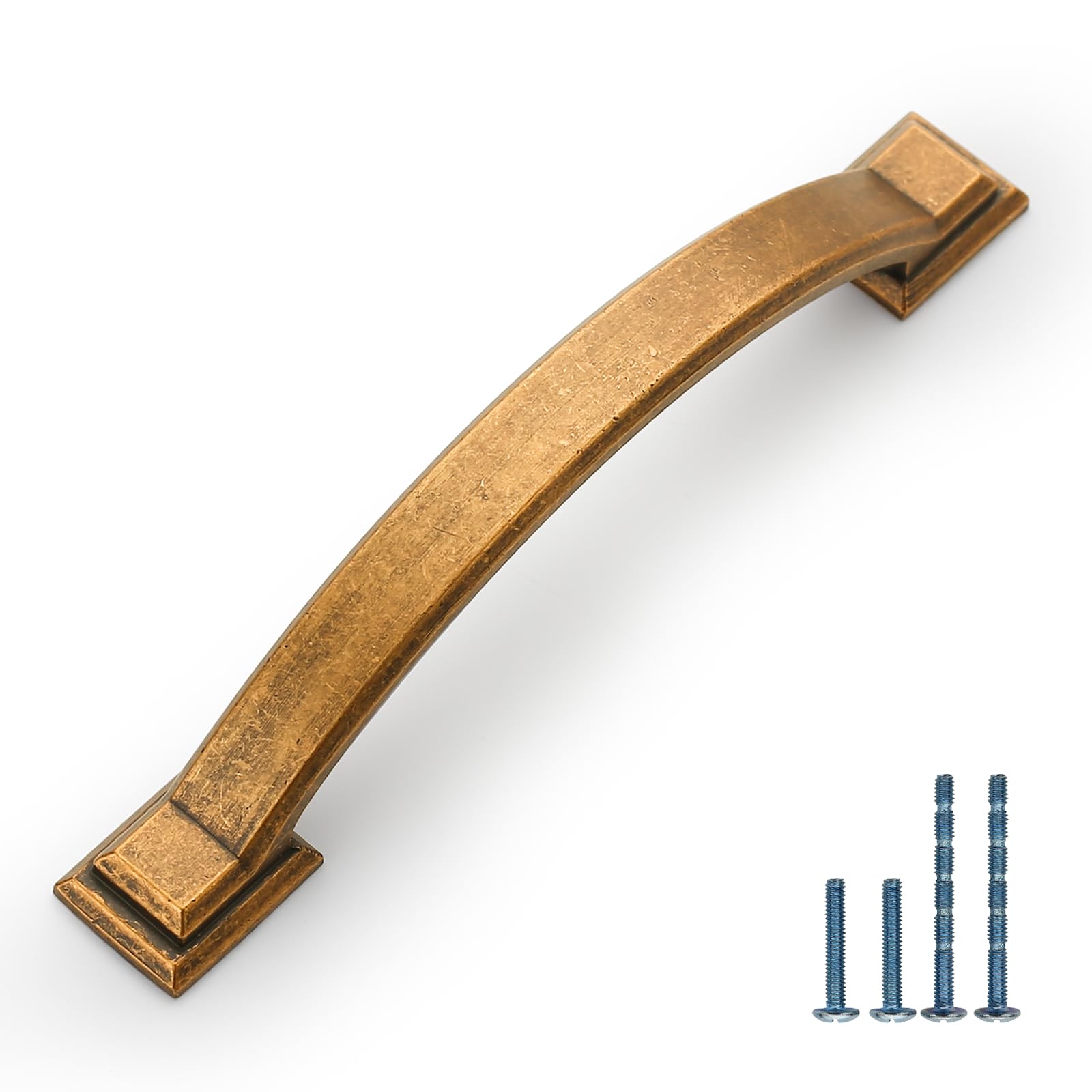 10 Pack Antique Brass Pulls 4 Inch Kitchen