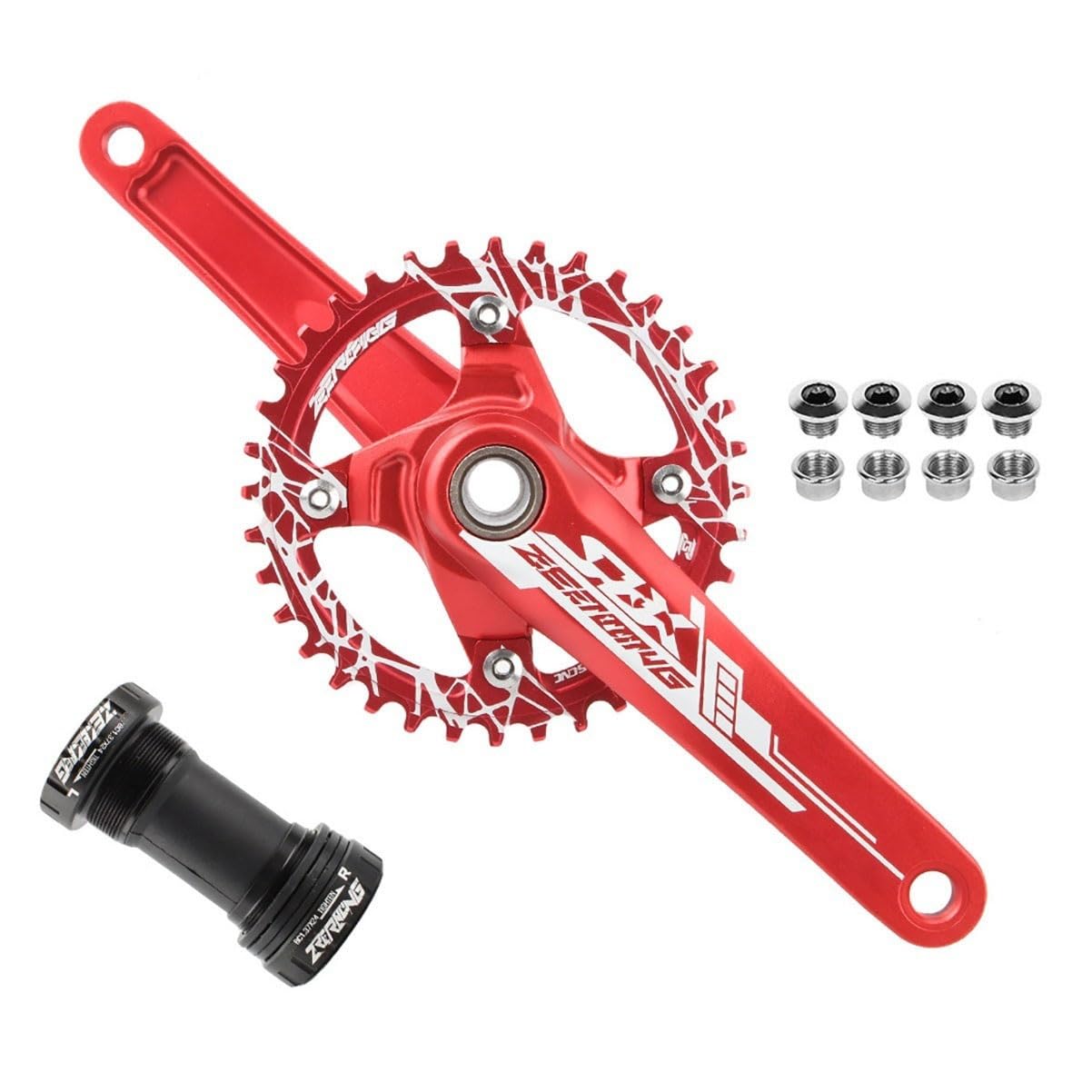Platos Y Bielas Mountain Bike 170mm Platos Y Bielas Huecos Integrados