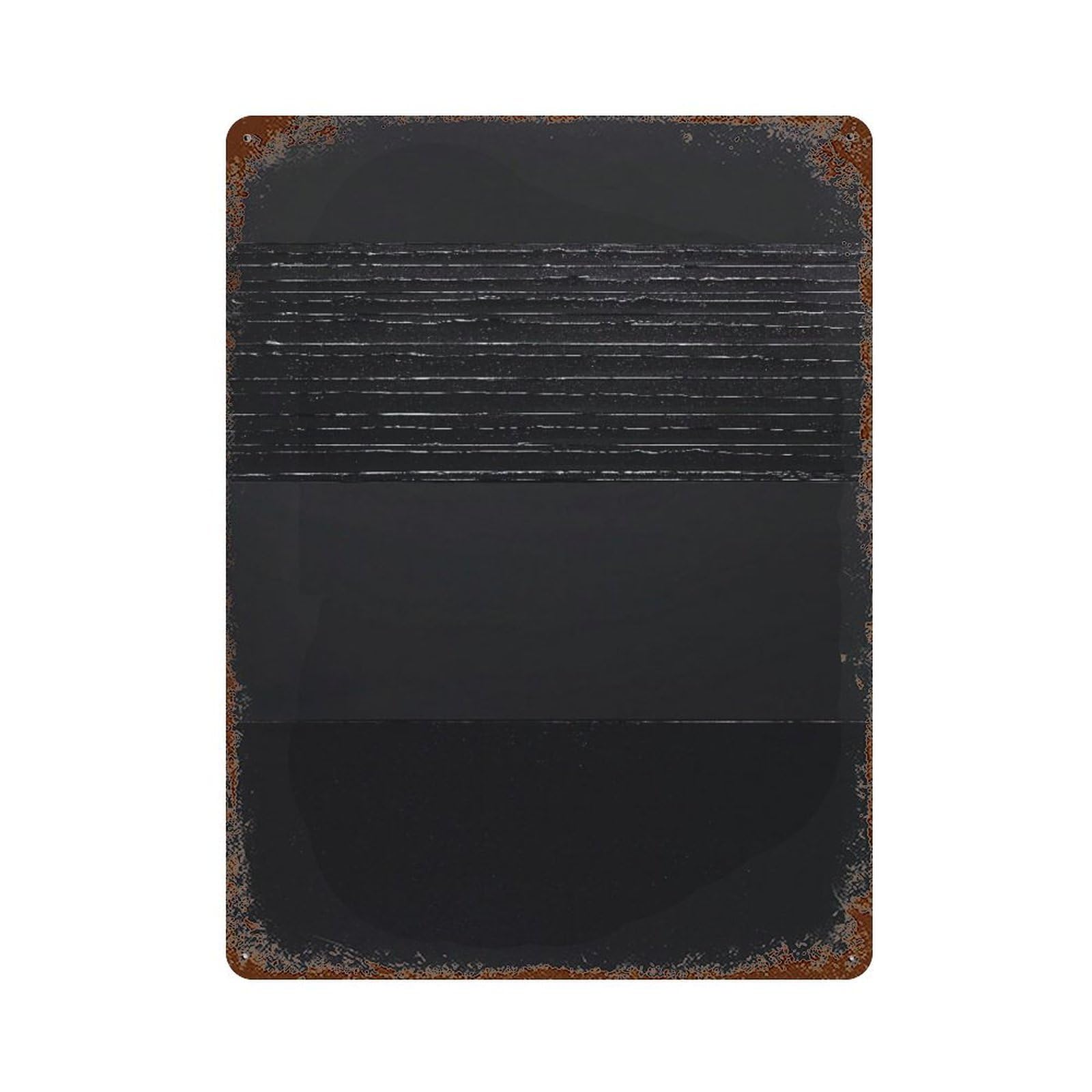 xiaoxiaoshen Pierre Soulages Black Abstract Modern Minimalist Wall Decor Art Metal Tin Poster Modern Home Decor Art Home Bar Shop Decorations Vintage Sign 40x30cm