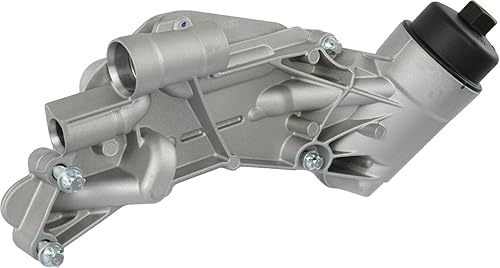 Miniatura 6 de Adaptador de carcasa del filtro del enfriador de aceite del motor con junta, inserto, tapa compatible con Chevy Cruze Sonic Malibu Aveo 2008-2019,