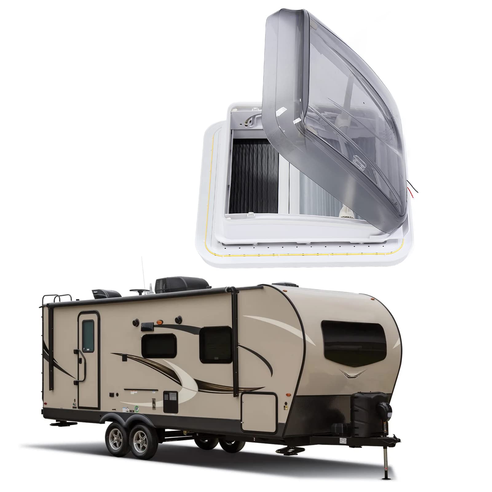 Amazon | RVルーフトップウィンドウベント 密閉型トレーラールーフ 