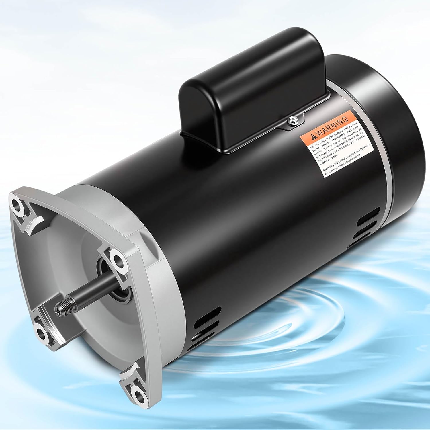 GCCSJ B2854 1 1/2HP Pool Pump Motor, 56Y Frame Swimming Pool Pump Motor, 115/230V, 3450 RPM, 303 Stainless Steel Shaft, Replacement Motor for Outdoor/Indoor Swimming Pool