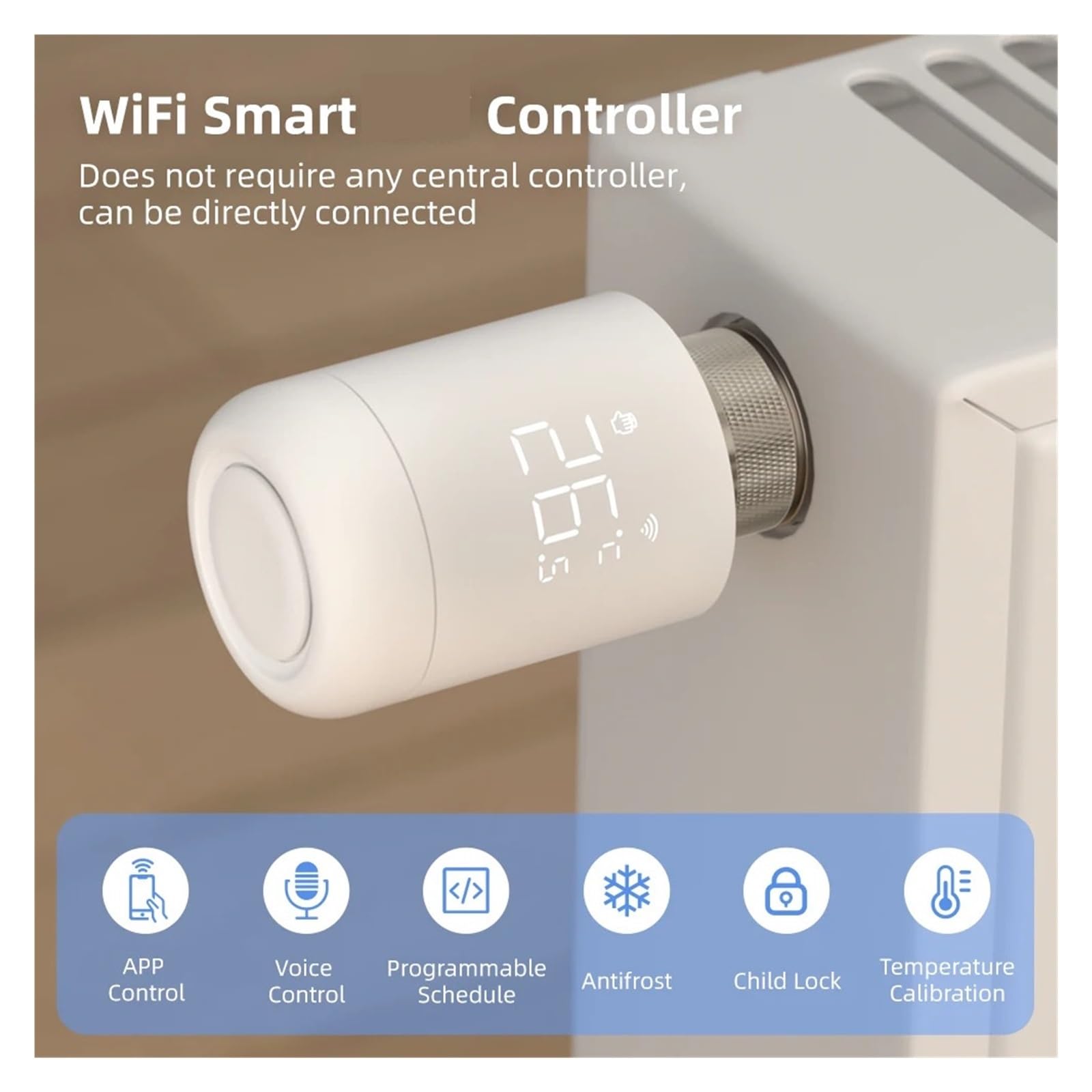 Thermostat, 1-6PCS Smart Heizkörper Stellventil Thermostat Ventil Temperatur Controller(4PC)