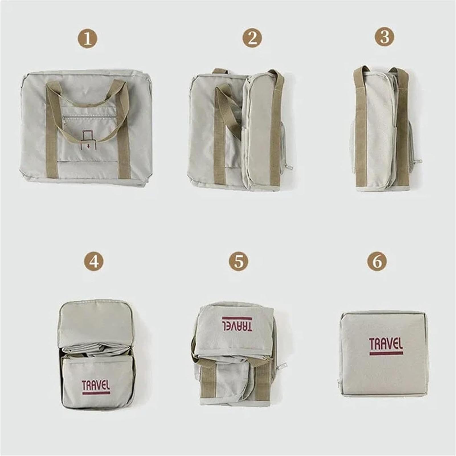 Amazon.co.jp: FOLDABLE TRAVEL BAG, WATERPROOF FOLDING BAG WITH