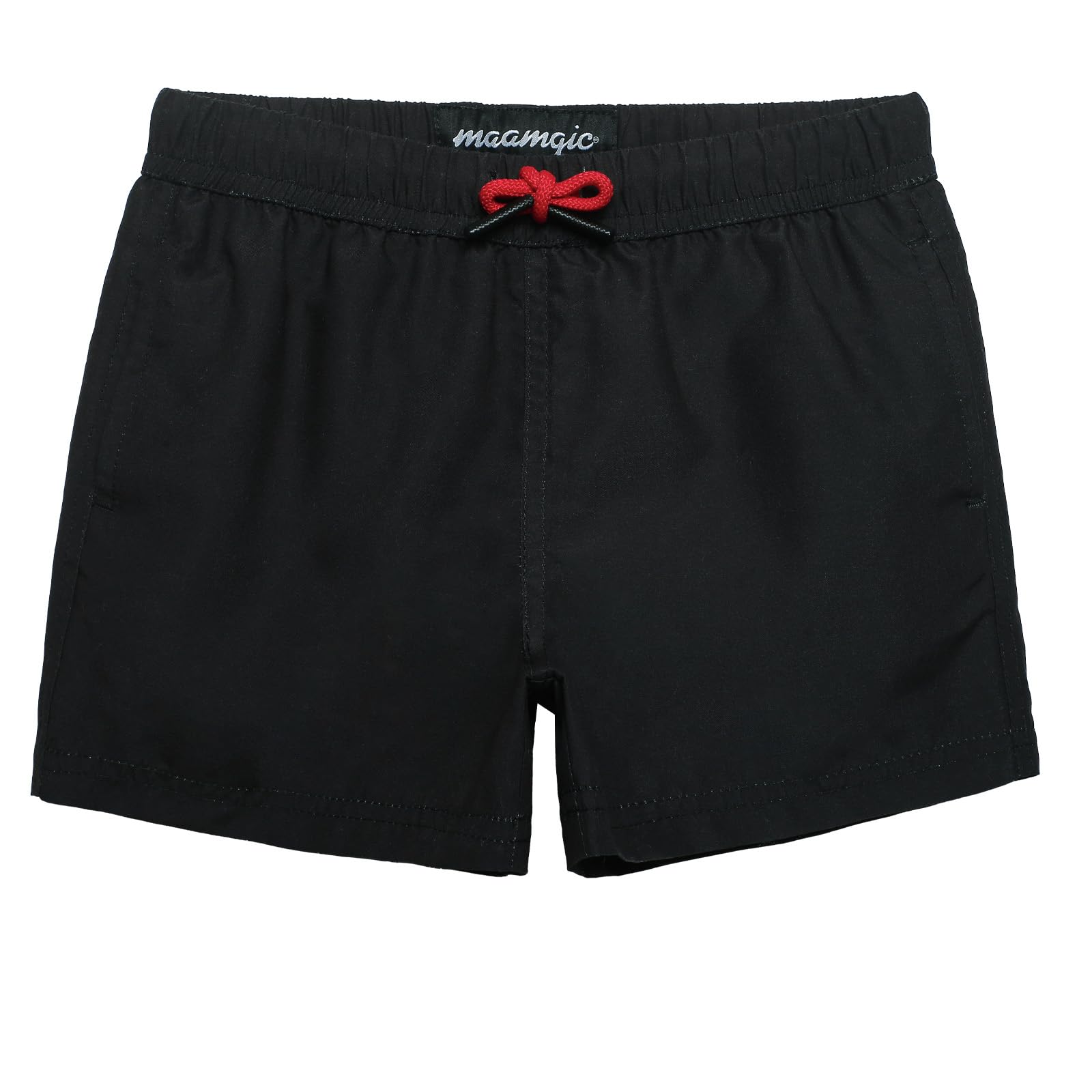maamgic Kleine Jungen Badeshorts Schnelltrocknend Boardshorts mit Mesh-Futter Taschen und Verstellbarem Tunnelzug MEHRWEG