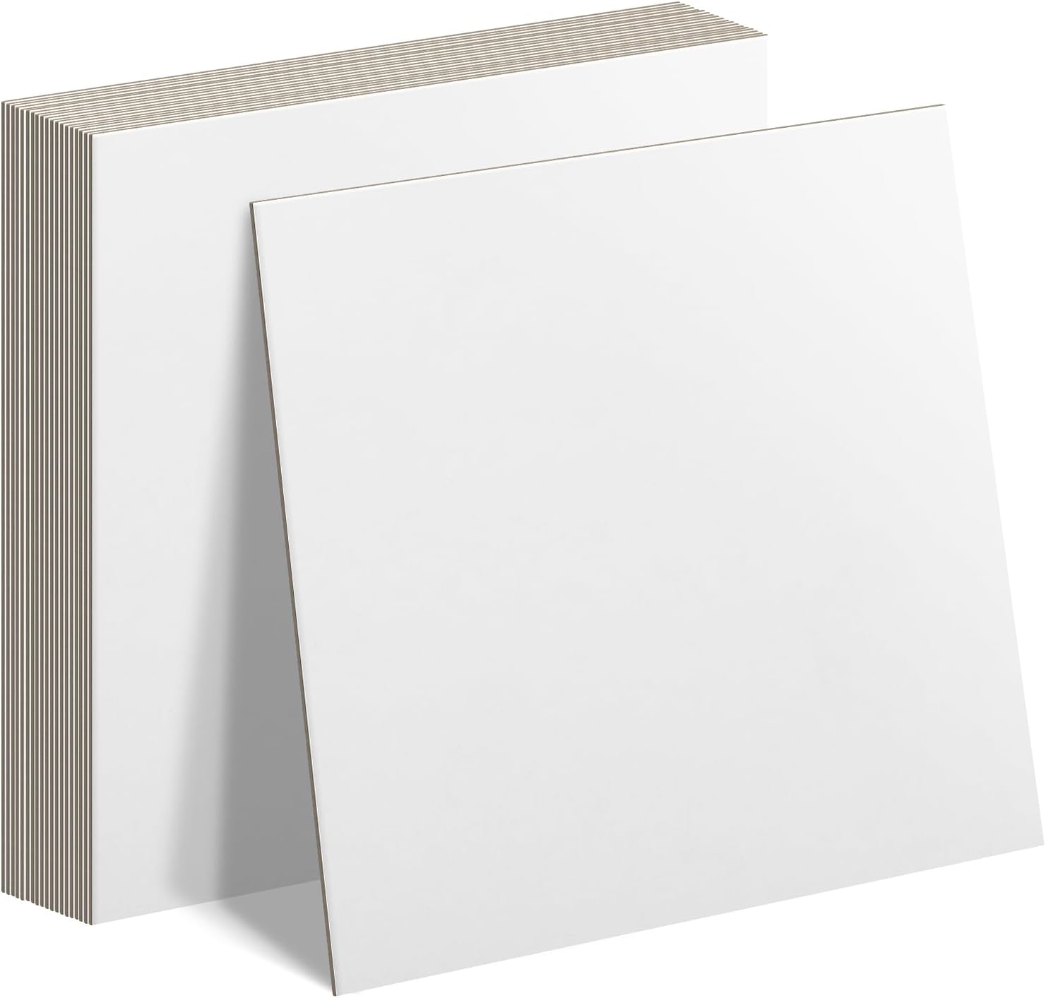 AUEAR, 20 Pack 12x12 Chipboard Sheet, 50pt Thick Bookboard, Scrapbooking Chipboard, Book Binders Board, Paper Board for Crafting Project (White)