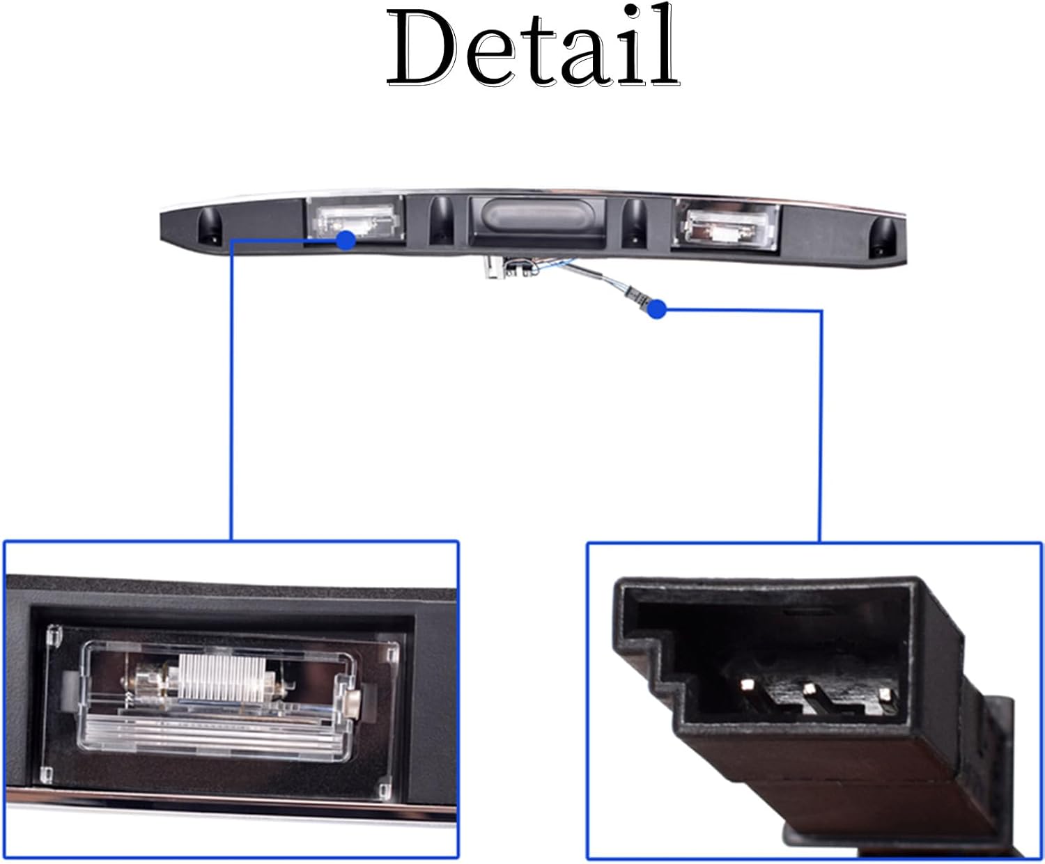 Chrome Rear Hatch Trunk Handle Hatch Grip Handle Compatible with Mini Cooper R50 R52 R53 2000-2008 for 51137074020