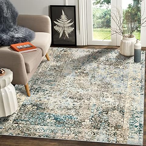 SHACOS Alfombra Salón Pelo Corto Vintage 120x180cm Cover