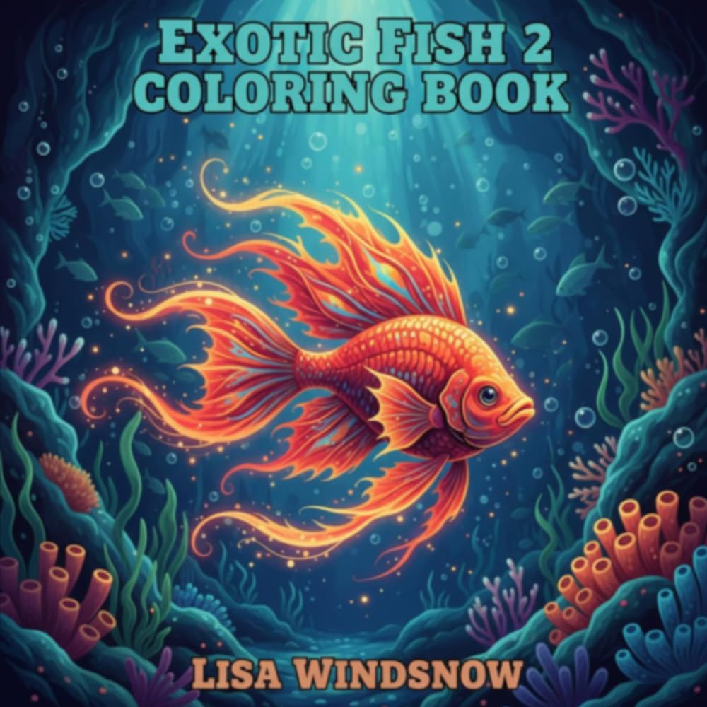 EXOTIC FISH 2: COLORING BOOK