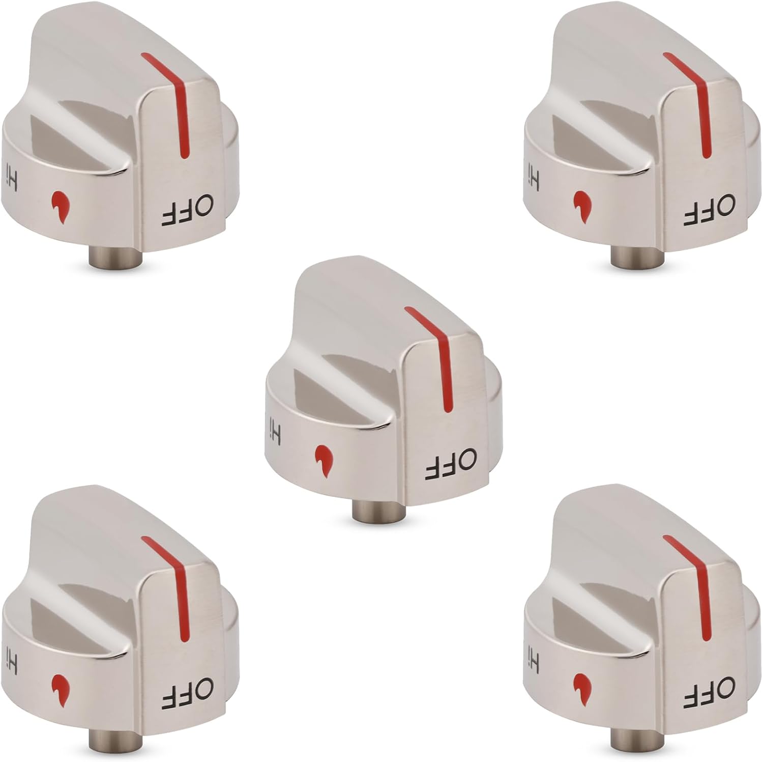 5304509064 Stove Knob Replacement Compatible with Frigidaire FFGF3056TSA FFGF3056TS FGGF3036TFA FGGF3036TF Gas Range, Oven Control Knobs Replace Part #EAP12364522 4546390 PS12364522, 5 Pack