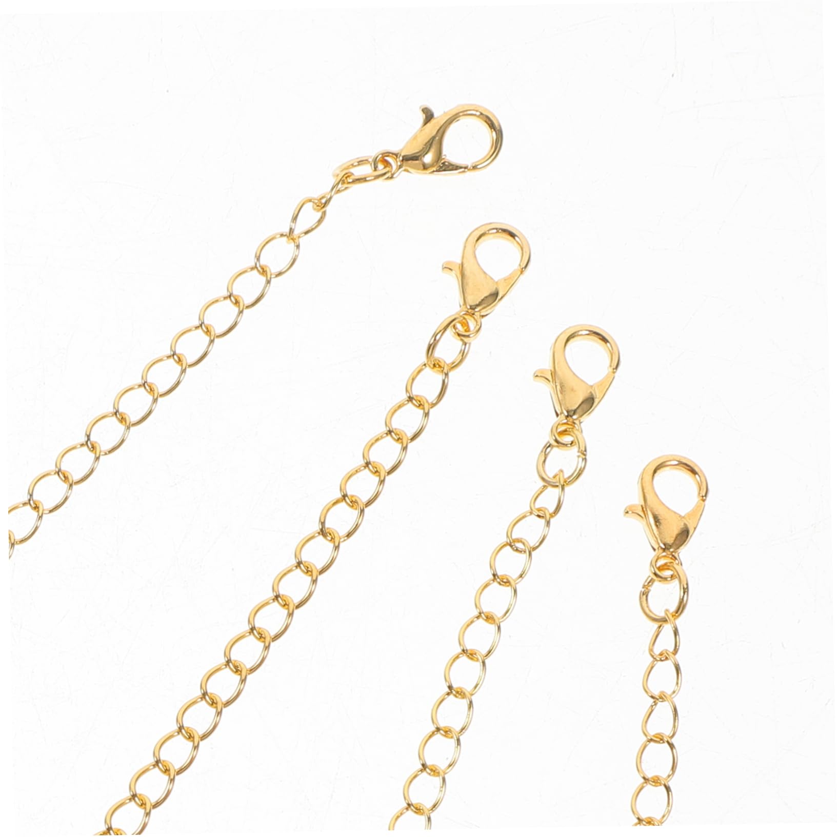 Operitacx 4 Sätze Kettenverlängerungs Set mit Karabiner Verschlüssen Reihige und Reihige Connectoren Langlebigem Legierungsmaterial für Diy Schmuckherstellung und Armbänder