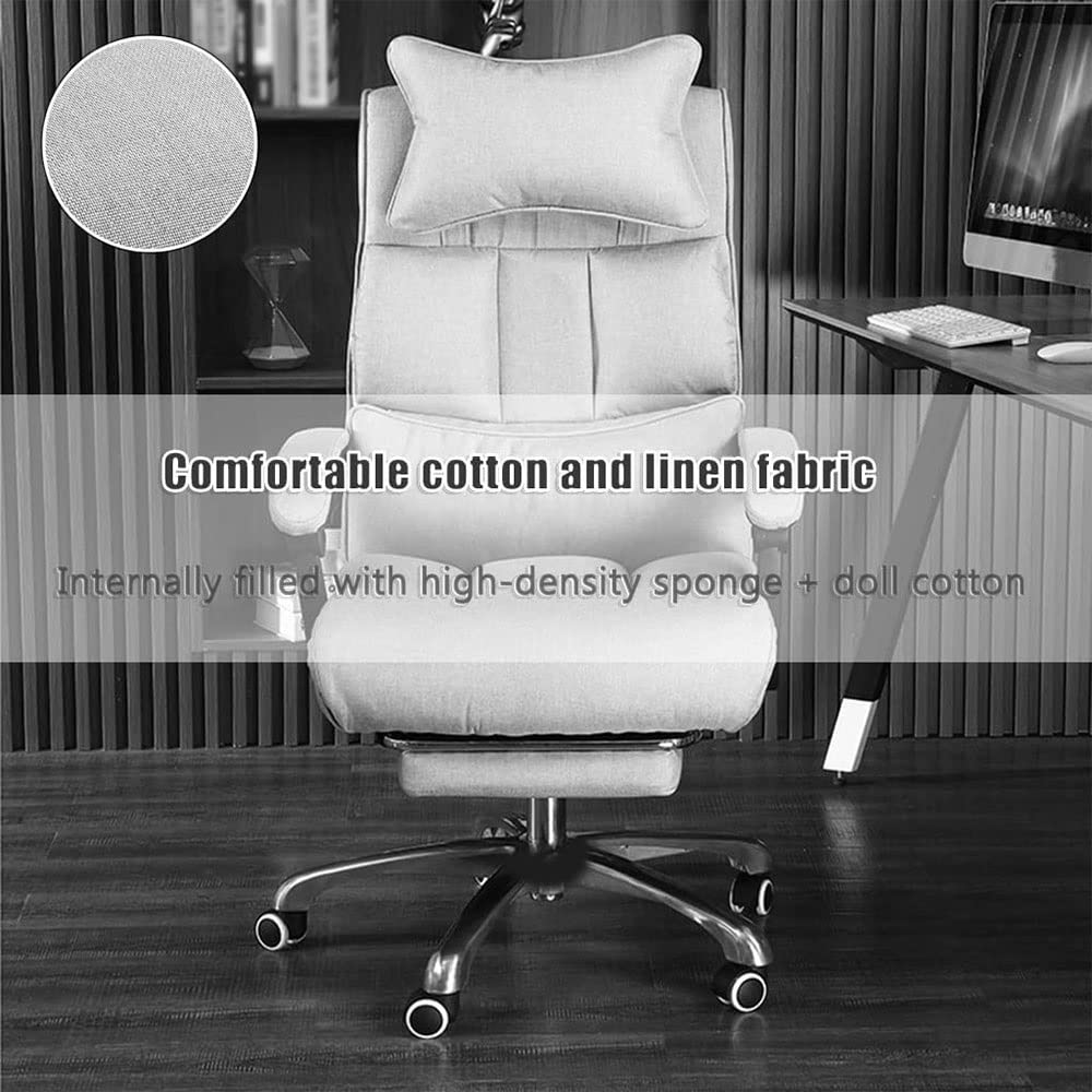 Silla de Oficina - Silla de Escritorio ejecutiva giratoria de Altura Ajustable con Mesa y Base de Metal Resistente para el hogar y el Trabajo (Talla única B)