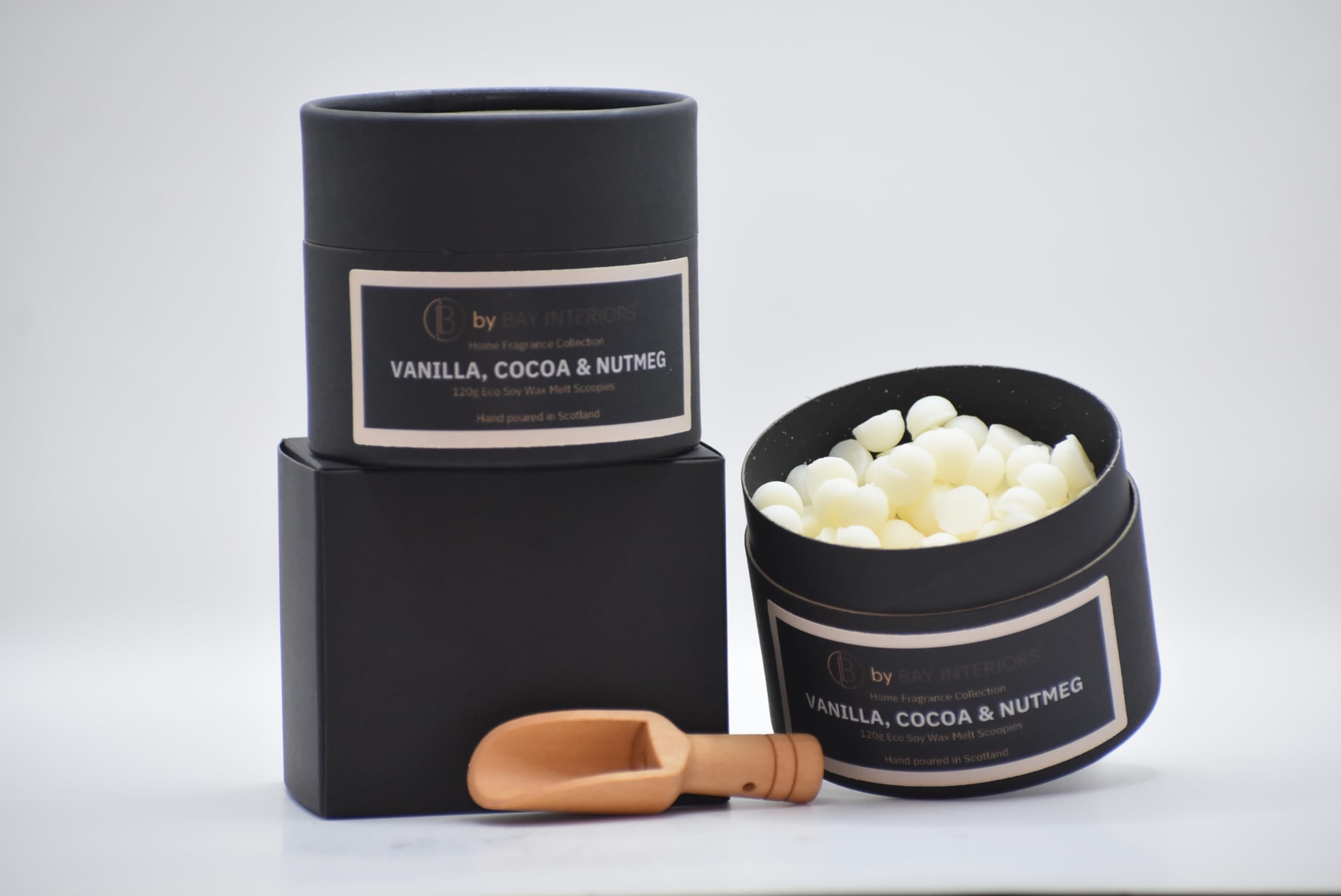 Scoopies Eco Soy Wax Scoopable Melts Highly Scented Vegan No Plastic 120g by Bay Interiors (Vanilla, Cocoa & Nutmeg) - Image 2