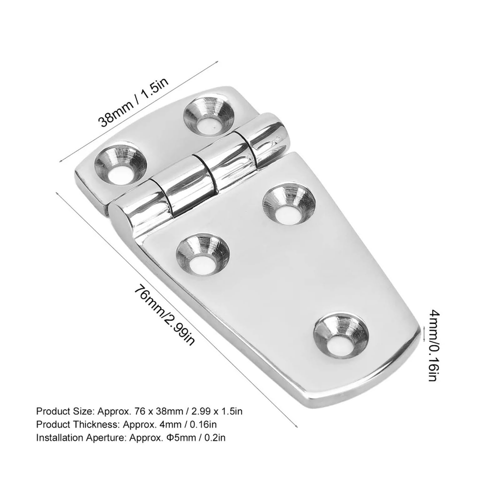 Cerniere per porte con cuscinetti a sfera per cari Hardware Cerniera Porta Del Portello Della Barca Da 2 Pezzi A 5 Fori