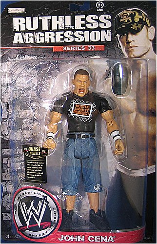 Jakks Pacific WWE Wrestling Ruthless Aggression Series 33 John Cena Action Figure Jakks Pacific WWE Wrestling Ruthless Aggression Series 33 John Cena Action Figure