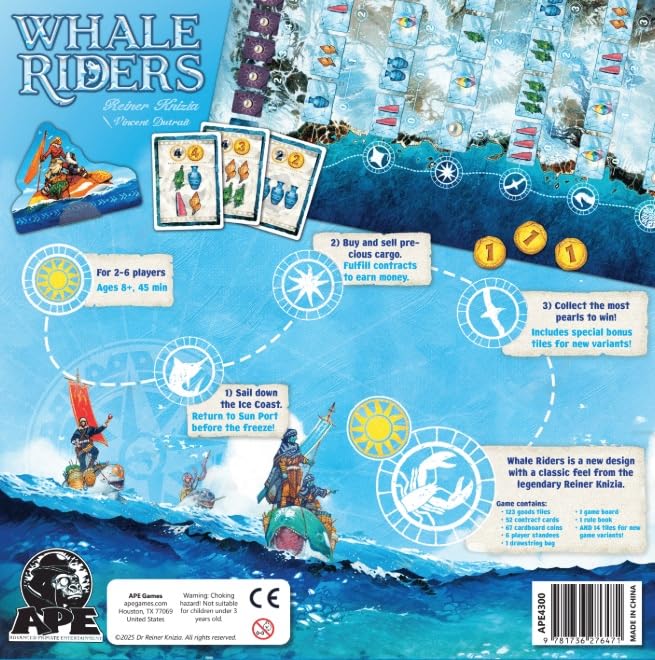 Amazon | Reiner Knizia's Whale Riders ボードゲーム | 2~6人用