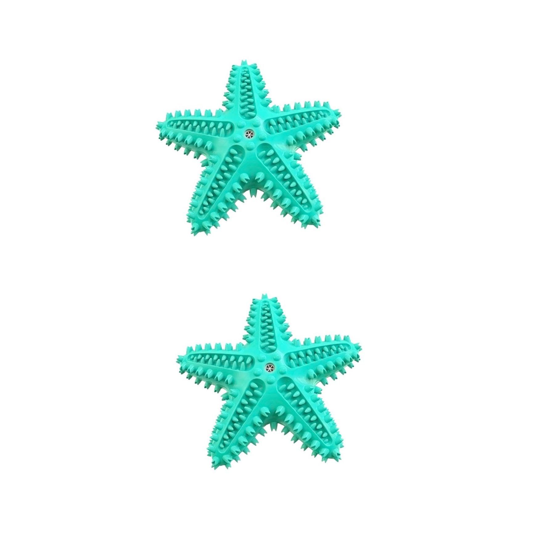 2 Piezas mordedores para Estrellas de mar Juguetes de Cepillo de para Perros Juguetes para Masticar Perros para Cachorros de Navidad para Cepillo de