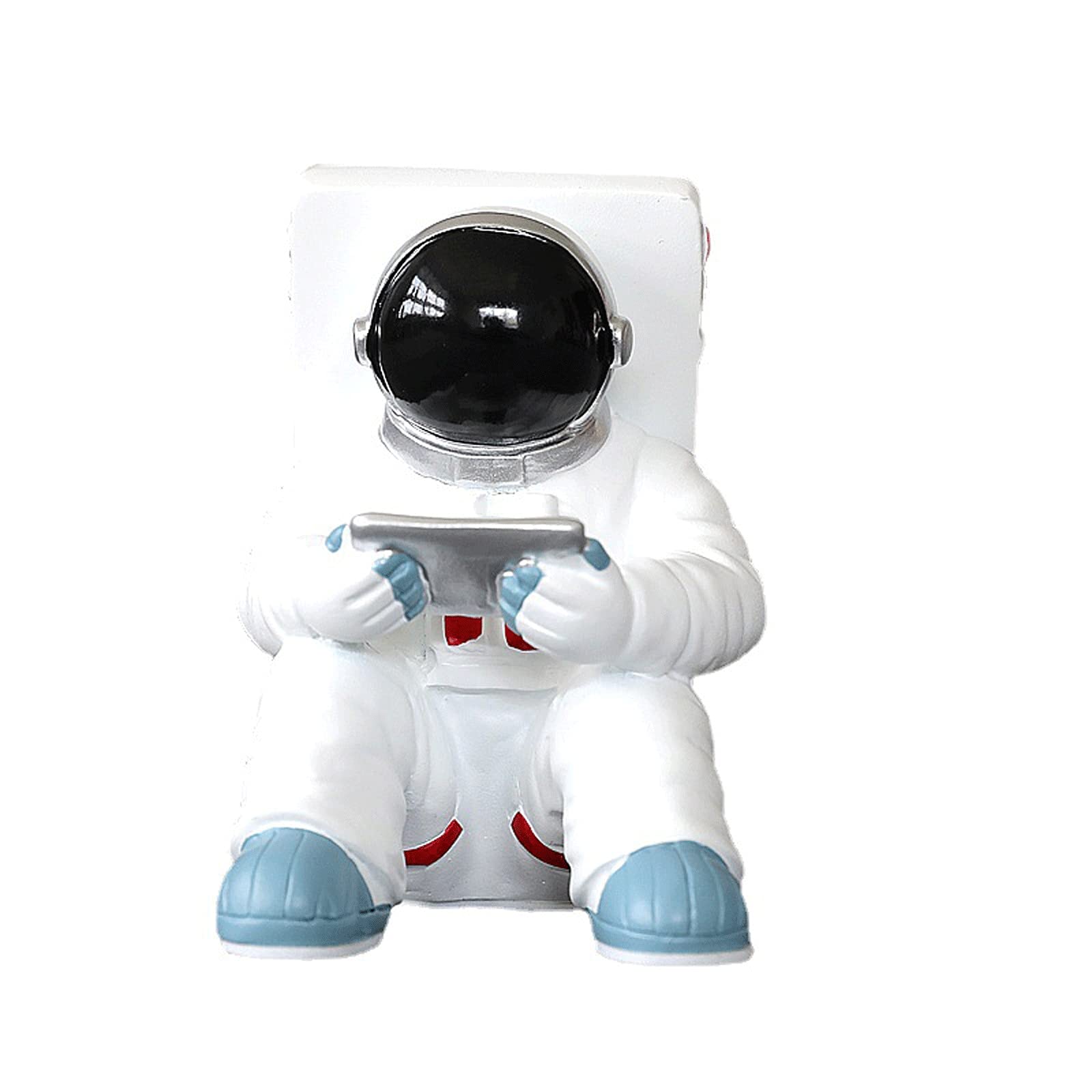 Support de téléphone astronaute blanc pour bureau et smartphone iPhone ou Samsung