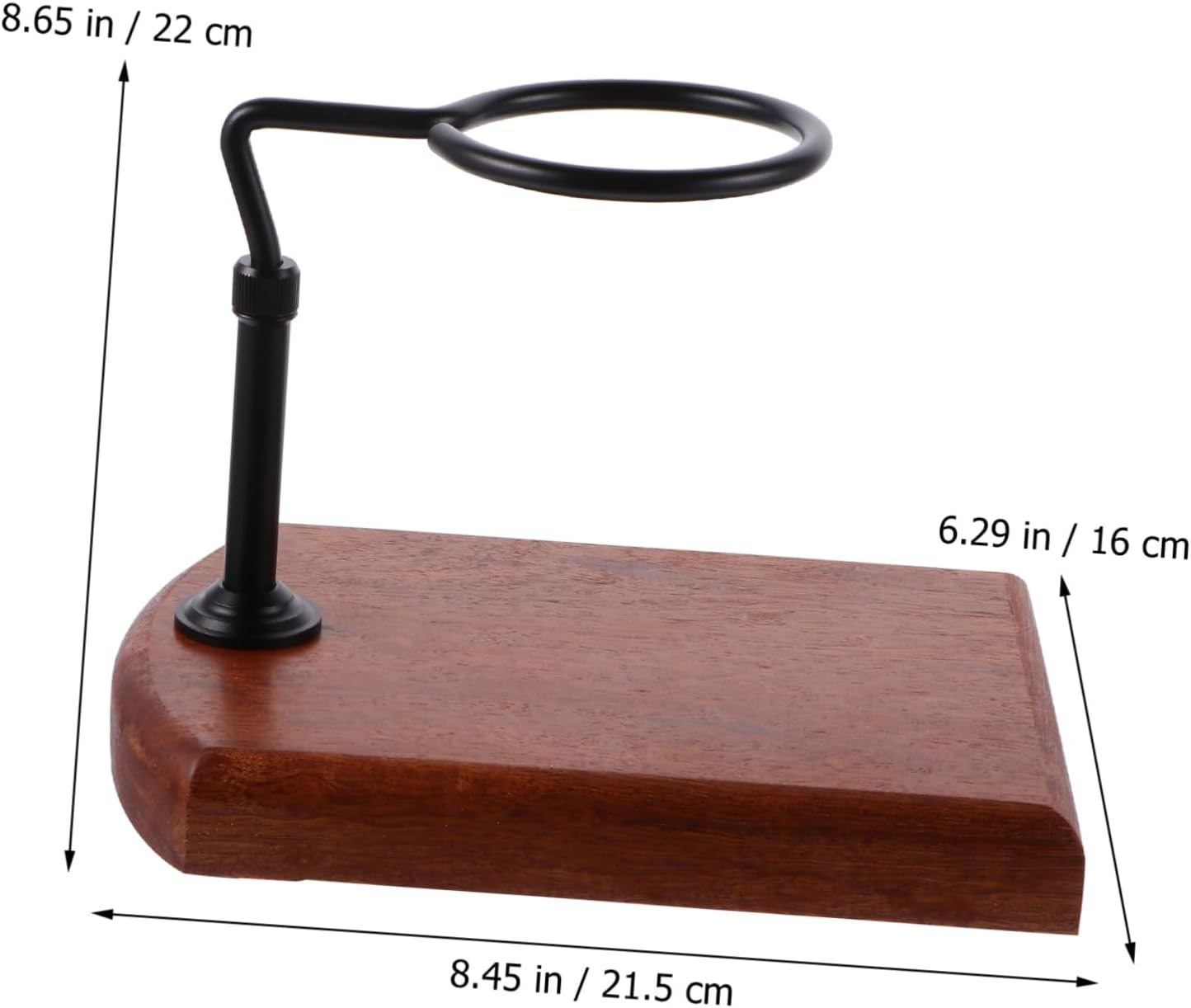 Coffee Filter Cup Holder Stand Hand-pour Dripper Rack Solid Wood Detachable Adjustable Height Stylish Decor
