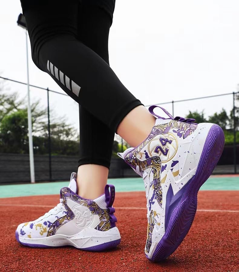 Image of Men's Basketball Shoes Fashion Printed Sneakers