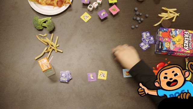 Food Fight Frenzy – Schnelles Würfelspiel Für 2–6 Spieler, Mit 72 Spielsteinen & 13 Würfeln, Familienspaß Garantiert