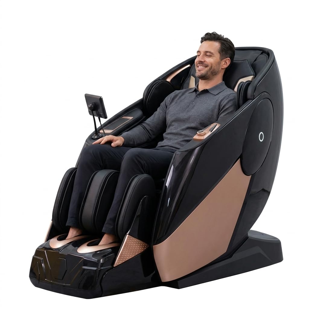 Health & Fitness_Hub WellMore 5D Massage Chair with Touch Control Panel Zero Gravity SL Track 5 Year Warranty