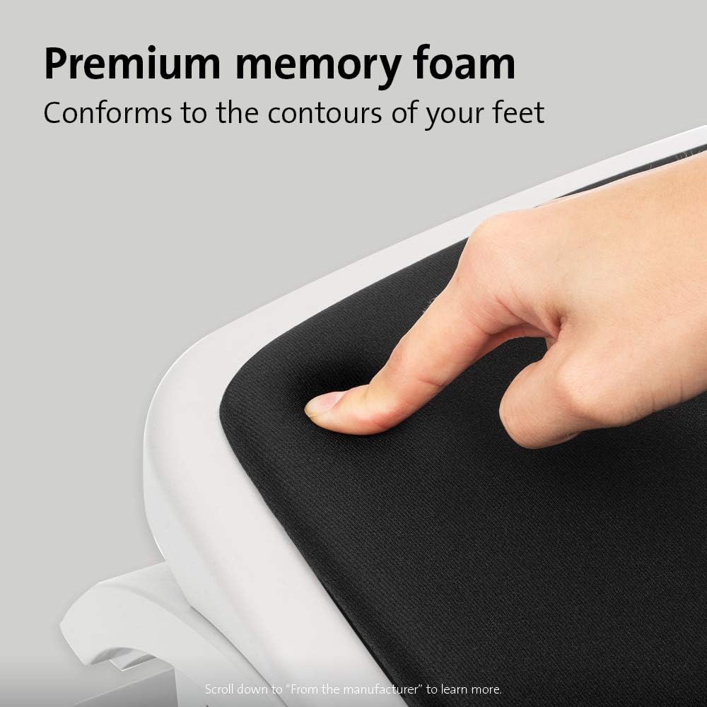 Foot Rest For Under Desk At Work, Smartfit fort Memory Fo