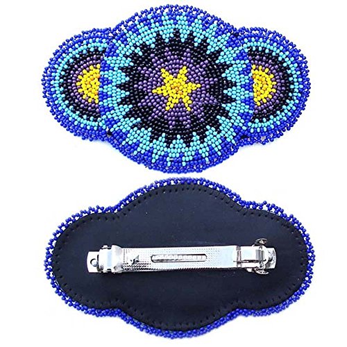 Handmade Beaded Indian Jewelery Hair Barrette,Native American Style Seed Beads Hair Band For Women,Suitable For Different Occasions & Gifting