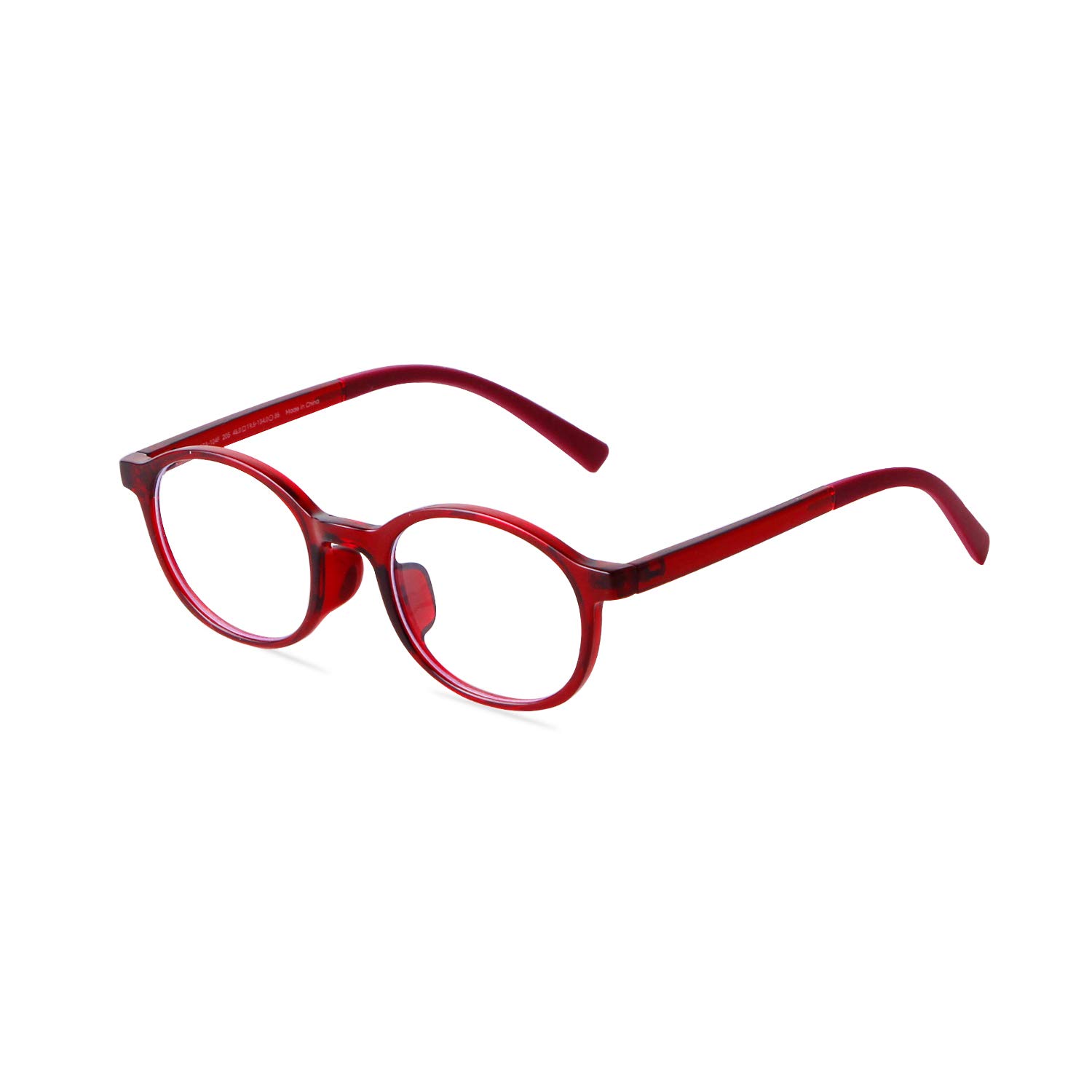 ADEWU Kinderbrille Ohne Stärke mit Blaulichtfilter Rund Oval TR90 Rahmen für Mädchen und Jungen