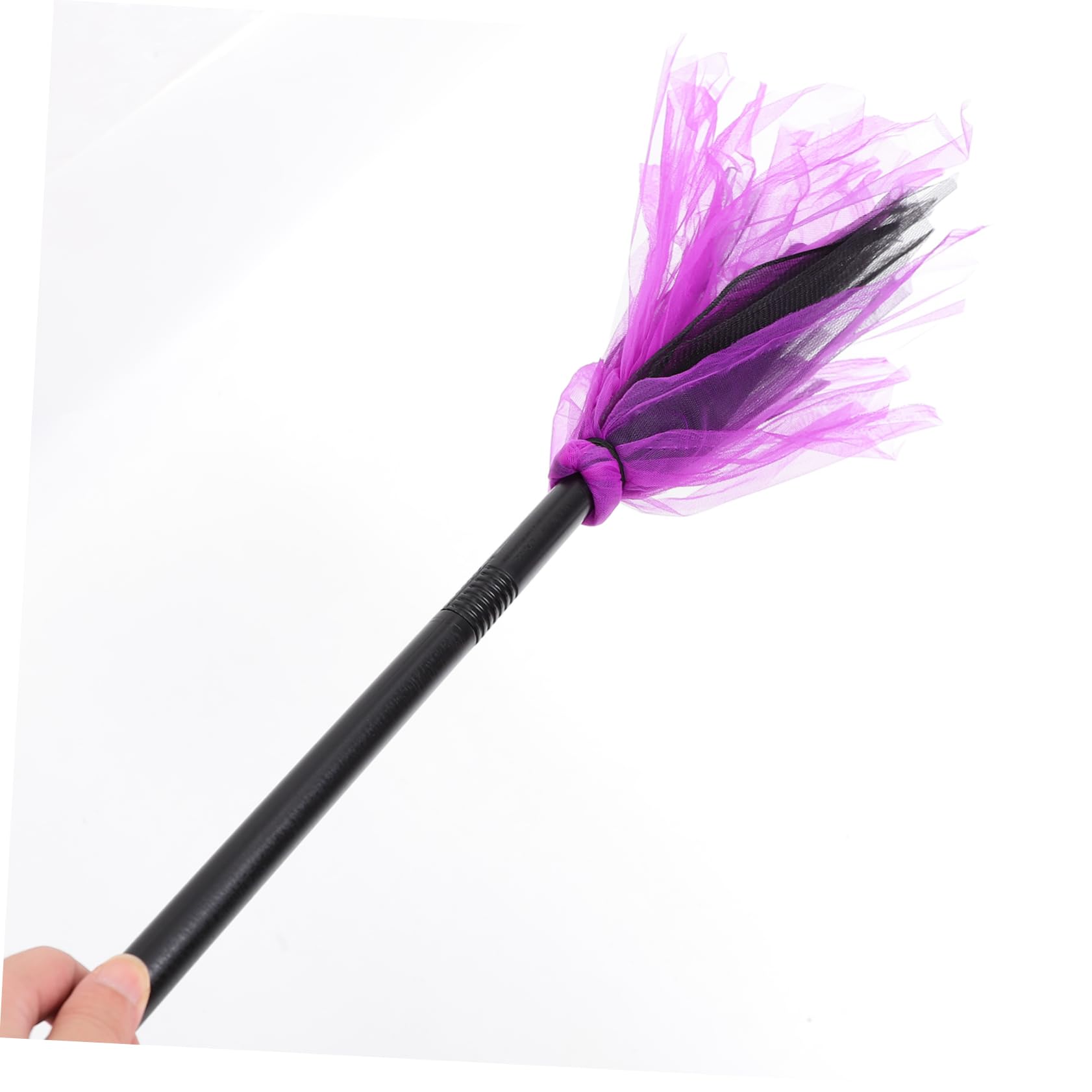 FAVOMOTO Whisk Broom Halloween Decorative Witch Broomstick Prop for Party Cosplay