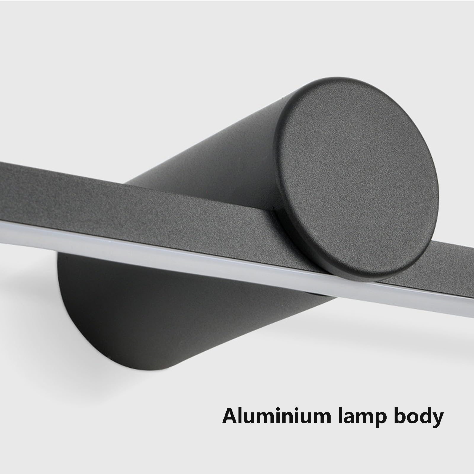 LED Spiegelleuchte Wandlampe Indoor Wandleuchte Bad Spiegel Wasserdicht Wandbeleuchtung Lange Wandleuchten Aluminium für Schminklicht Spiegellampen Badezimmer (Weiß-Weißes Licht,80cm)