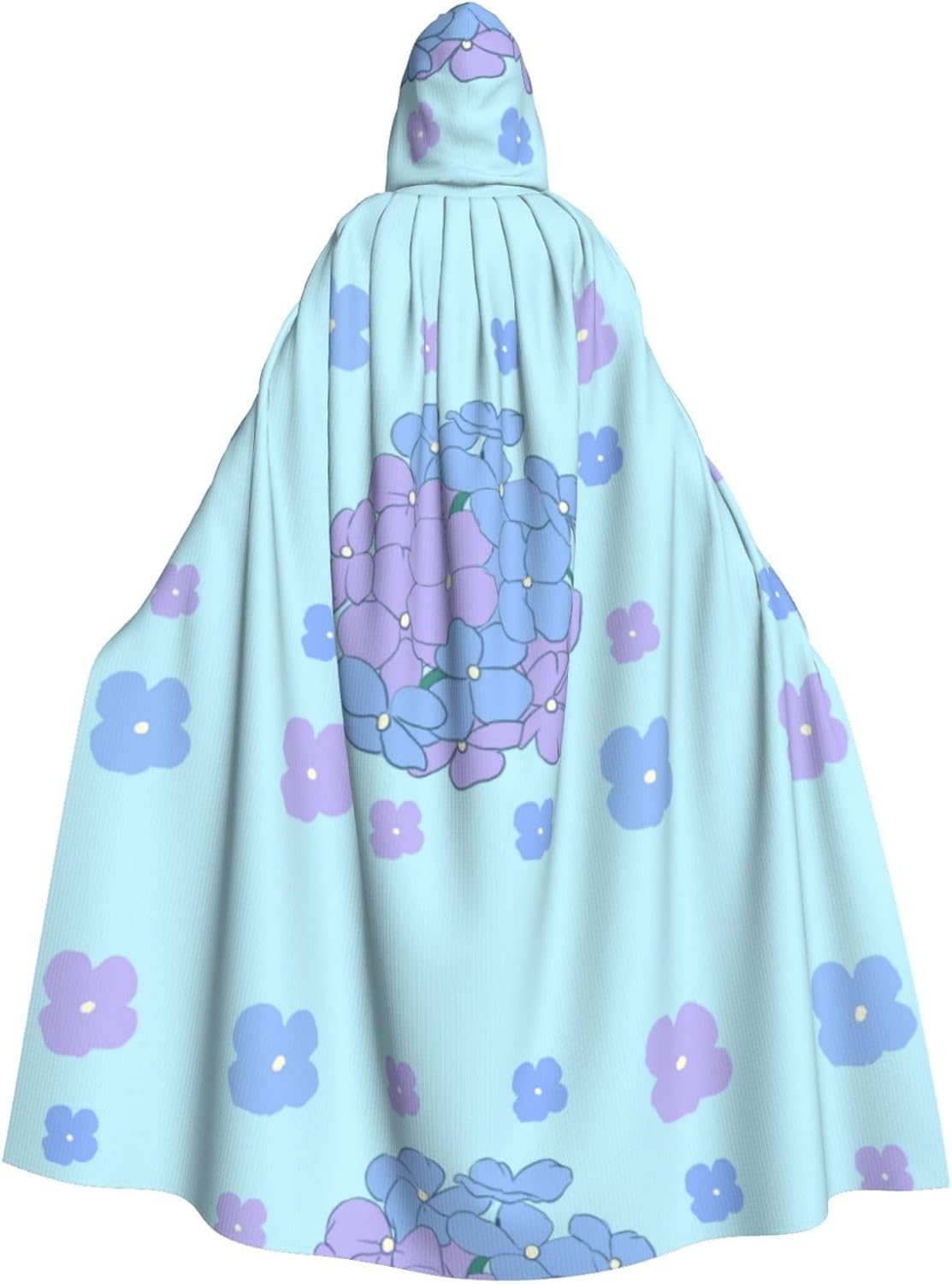 Yaxianmu Flower Men Women Halloween Role Play Party Decoration Hooded Poncho Black