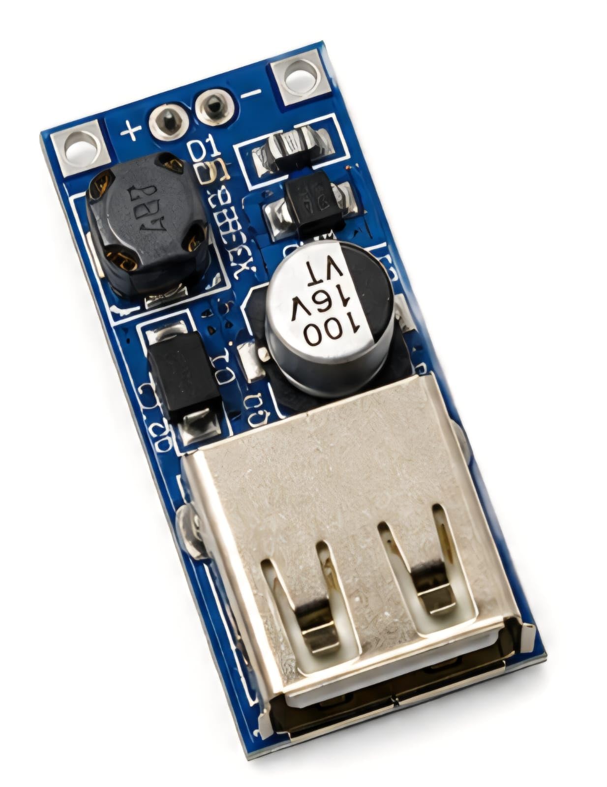 bdnd electron dc-dc 0.9v to 5v usb step up power boost module | pfm control, xl6009e1 boost ic, usb-a 5v 2a output, schottky diode, mini size