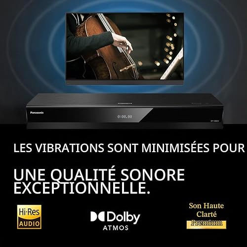 Panasonic DP-UB824AGK sw Blu-ray Player 4K,HDR10+,Dolby Vision,HCX Prozessor 1 (DP-UB824AGK) - 5