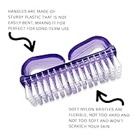 Vista 2 de DreamCut Cepillo de uñas con mango - Limpiador de cepillo de uñas, cepillo de limpieza para fregar las manos