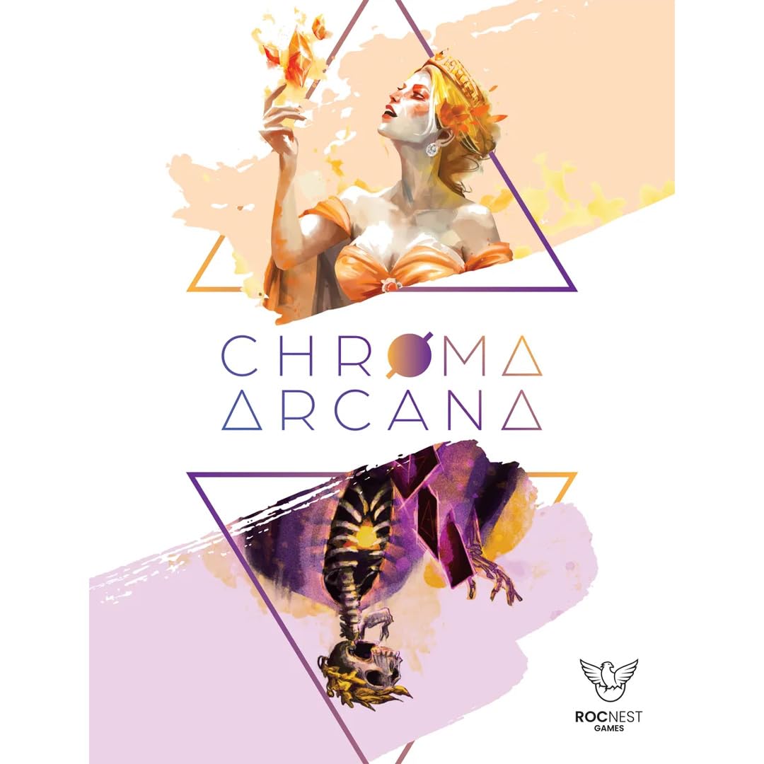 Roc Nest Games | Chroma Arcana | Competitive Tactical Duel Card Game, Color Based Spellcasting, Custom Spellbooks, English Edition | 2 Players | 20 To 40 Minutes