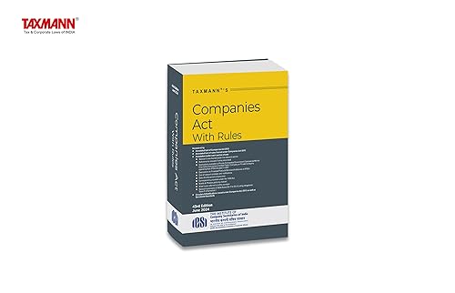 Taxmann's Companies Act with Rules [POCKET | HARDBOUND] – Most authentic &amp; comprehensive book covering amended, updated &amp; annotated text of the Companies Act with 55+ Rules, etc. [2024]