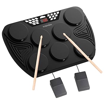 電子drumパット Amazon.co.jp: KONIX 電子ドラムセット 卓上電動ドラムキット 7