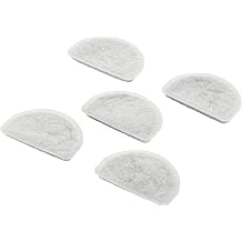 ELECOM Replacement Softening Filters 5-Pack for Silent Aqua Cordless Automatic Pet Water Fountain, Compatible with PET-WD03WH