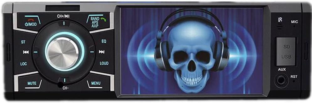 PolarLander 4 Inch 12V Bluetooth Car Stereo FM car Radio MP3 Audio Player in Dash Support Hands Free USB/SD Rear View Camera