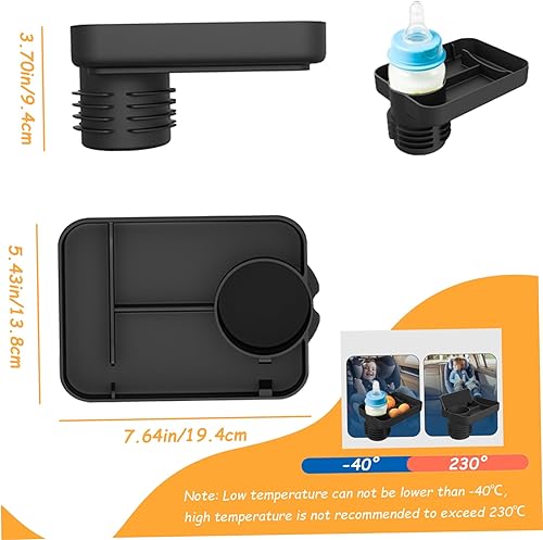 Miniatura 3 de Bandeja de viaje para asiento de automóvil para niños, bandeja de asiento de automóvil multiusos para niños pequeños, bandeja de mesa de automóvil,