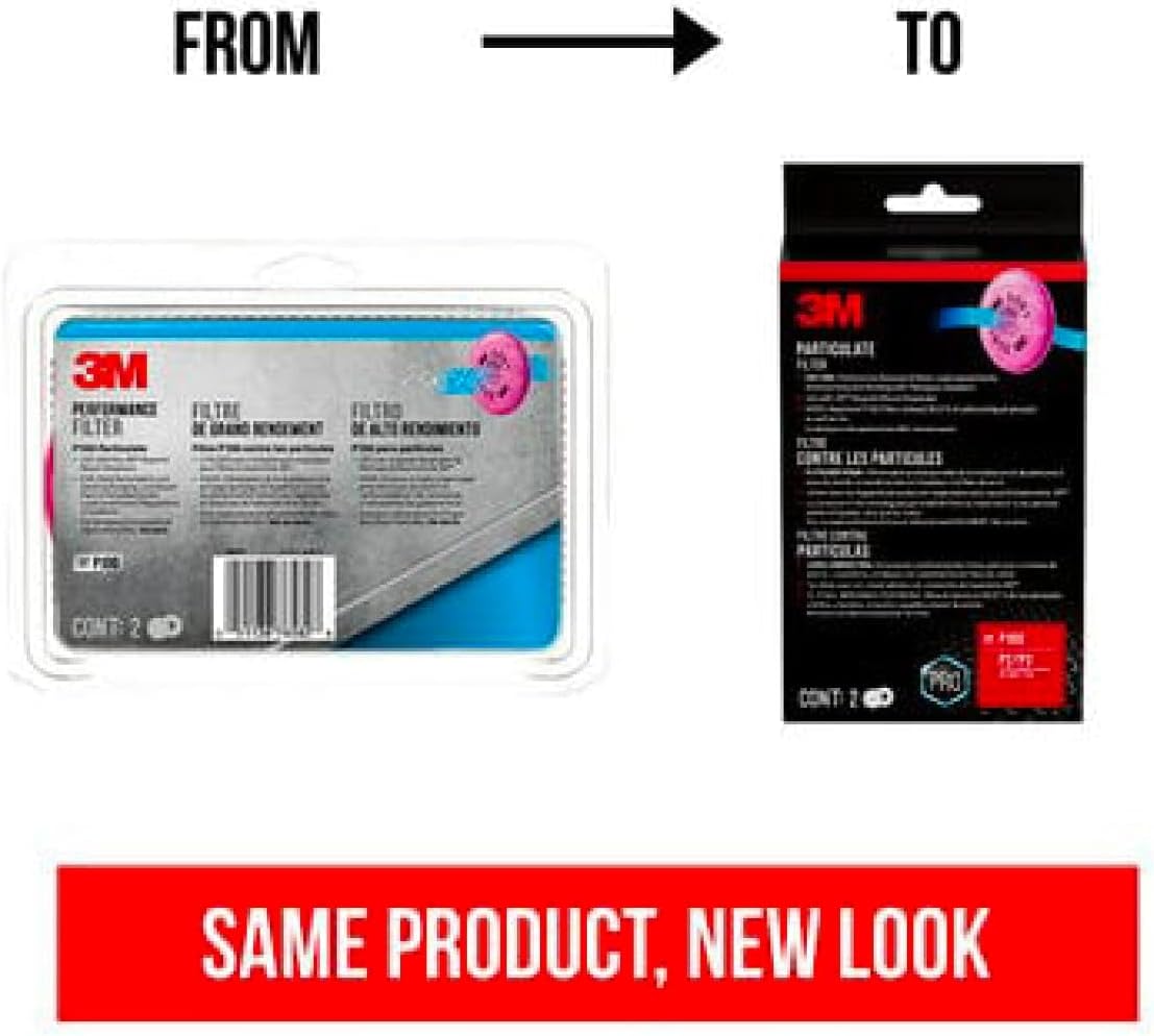 3M Performance Filter P100 Particulate, 2091, 2 Pairs per Pack