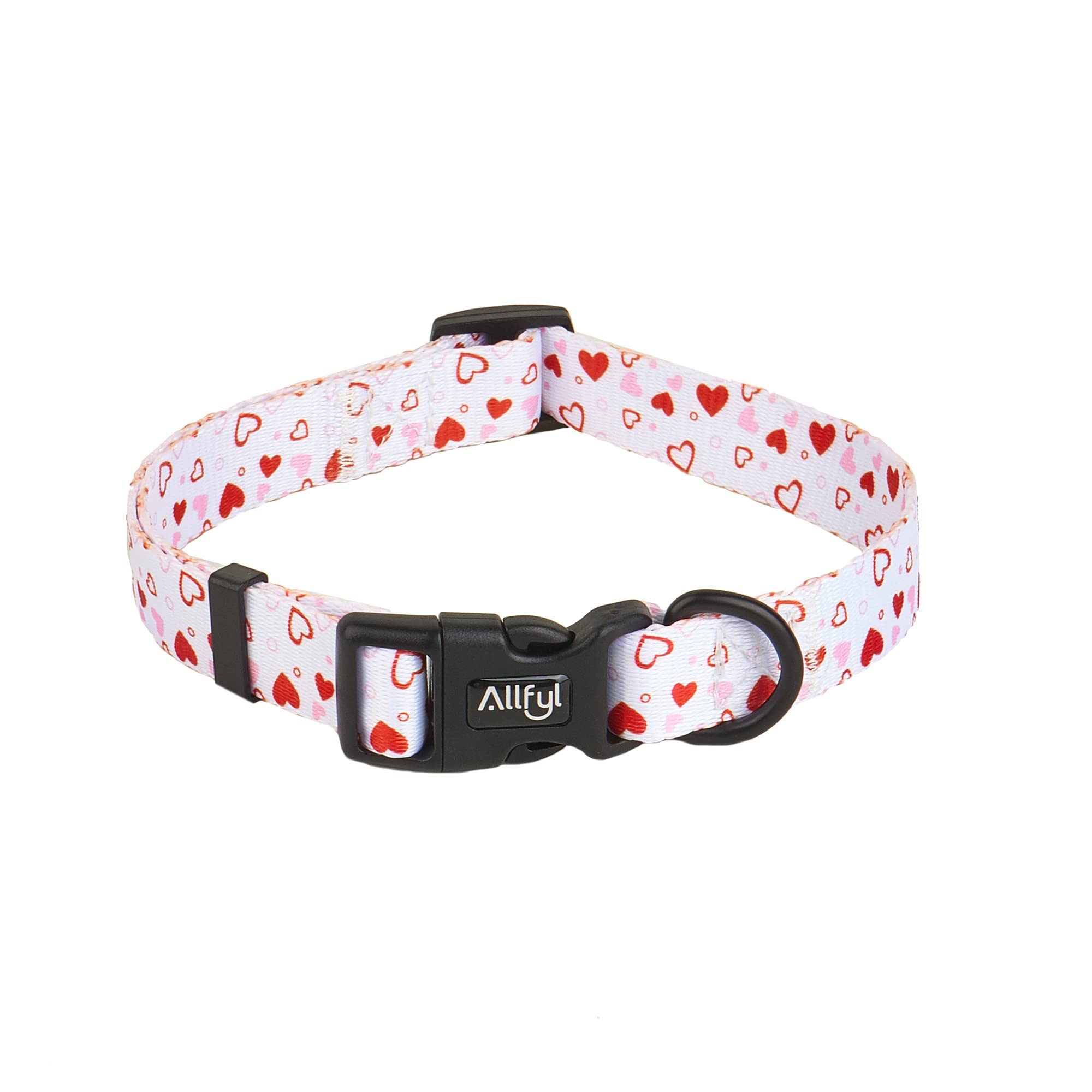 Dog Collar Adjustable heart pattern Dog Collars with Safety Buckle Soft Comfortable Pet Collar for Small Medium Large Dogs
