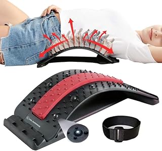 TRITFIT SPORTS Newly upgraded Multi-Level Back stretcher lumbar support lower & upper back 135 Plastic needles with 10 Magnetic nodes that produces an acupuncture effect when pressure is applied