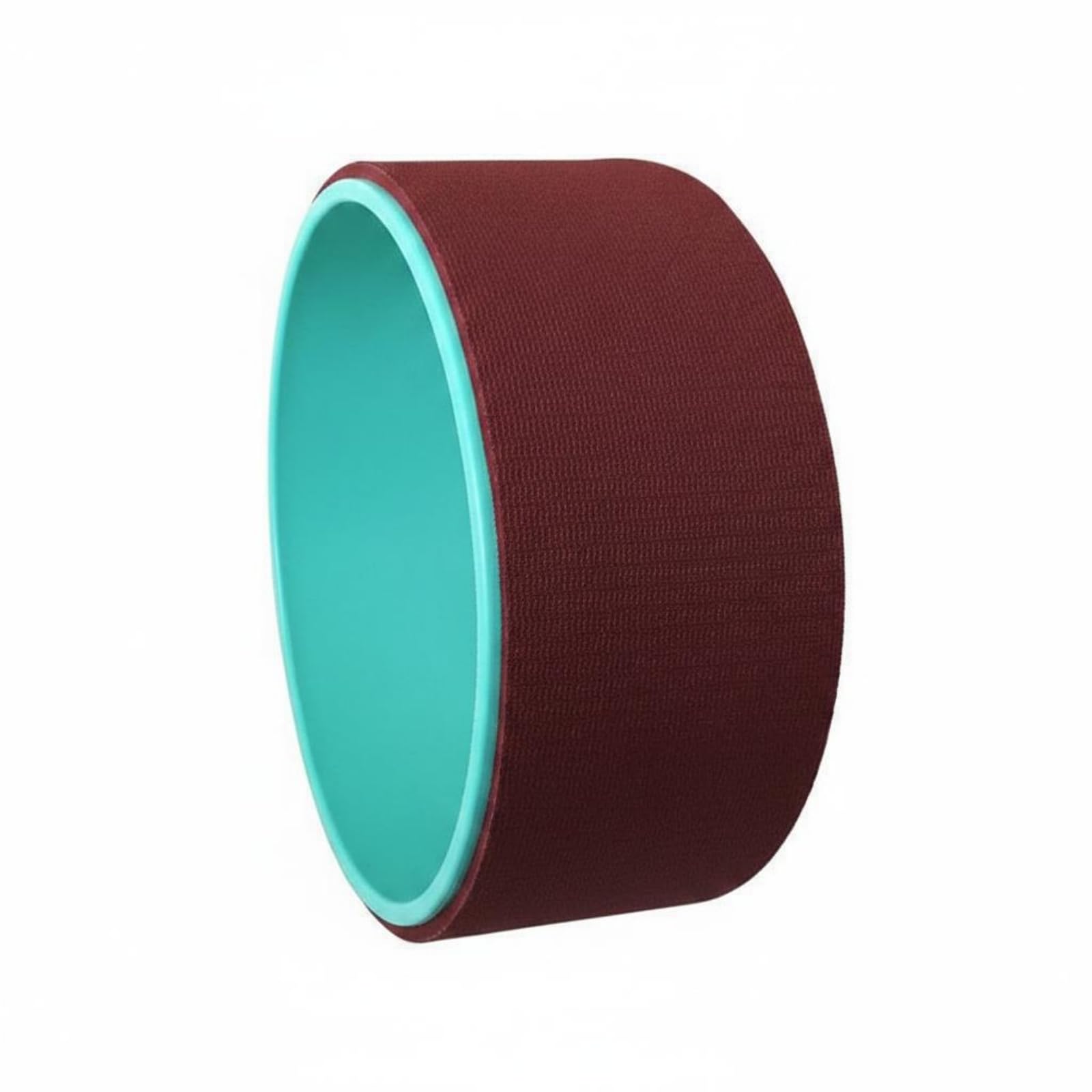 High-Density Mind-Body Practice Wheel Iyengar Method Cork Mind-Body Practice Wheel Improves Flexibility Stretching Aid Eco-Friendly for Home Workout, Aqua Grn - Wine Red-image-34